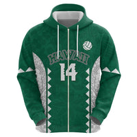 Custom Hawaii Volleyball Hoodie Hawaiian Kakau Pattern