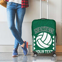 Custom Hawaii Volleyball Luggage Cover Hawaiian Kakau Pattern