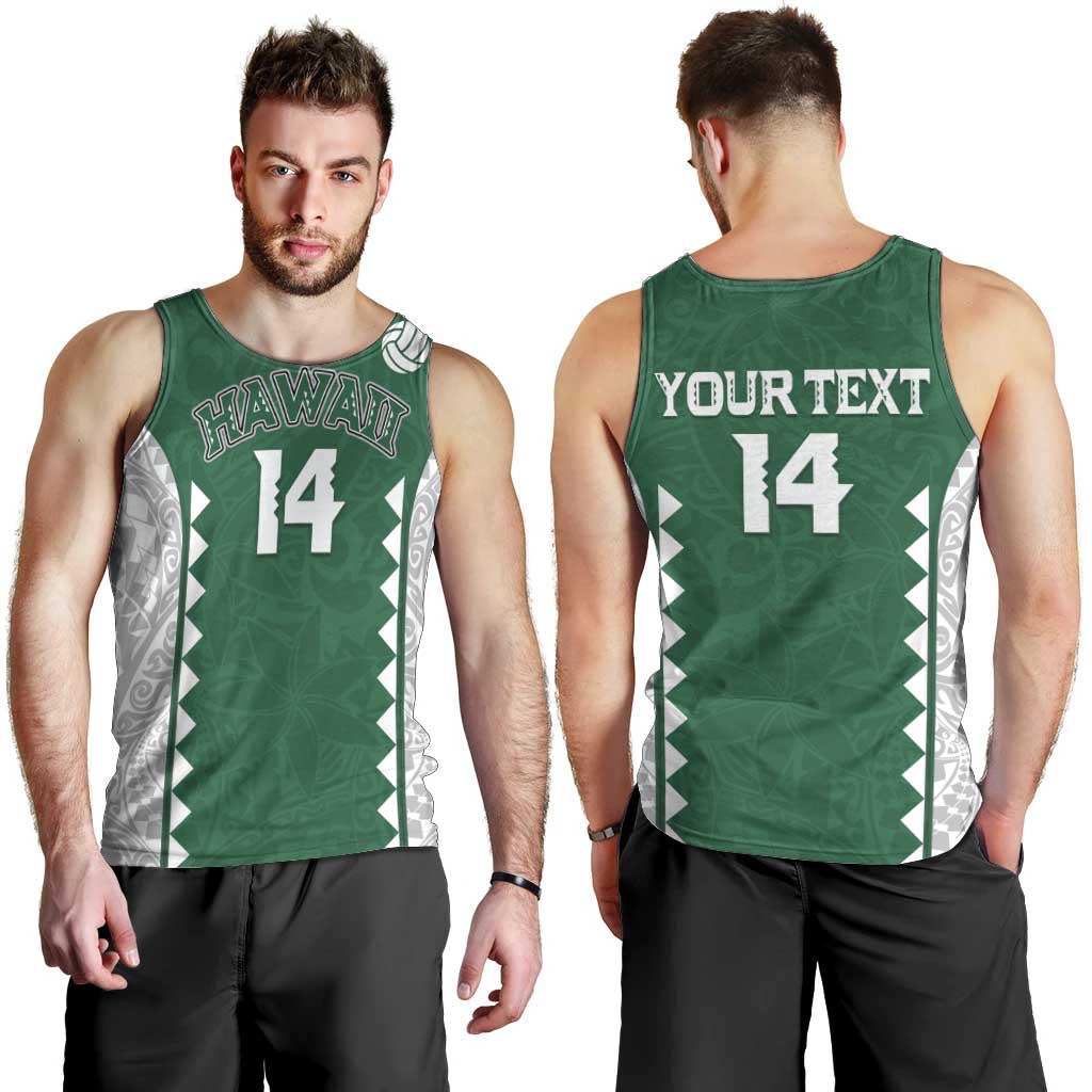 Custom Hawaii Volleyball Men Tank Top Hawaiian Kakau Pattern