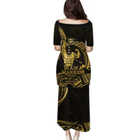 Gold Hawaii Ikaika Warrior Puletasi Hawaiian Power