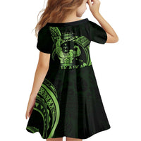Green Hawaii Ikaika Warrior Family Matching Puletasi and Hawaiian Shirt Hawaiian Power