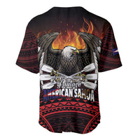 Fautasi Race Day American Samoa Baseball Jersey Bald Eagle Polynesian Tattoo