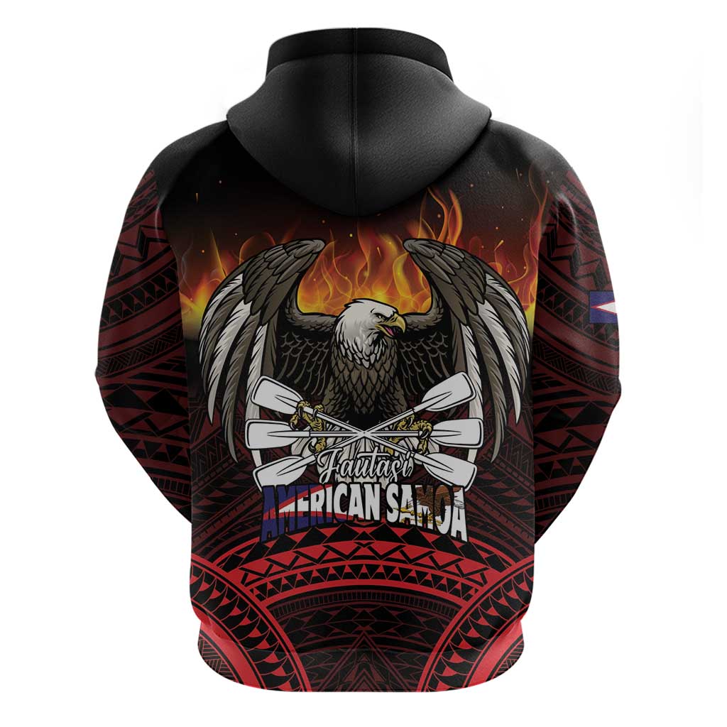 Fautasi Race Day American Samoa Hoodie Bald Eagle Polynesian Tattoo