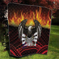 Fautasi Race Day American Samoa Quilt Bald Eagle Polynesian Tattoo