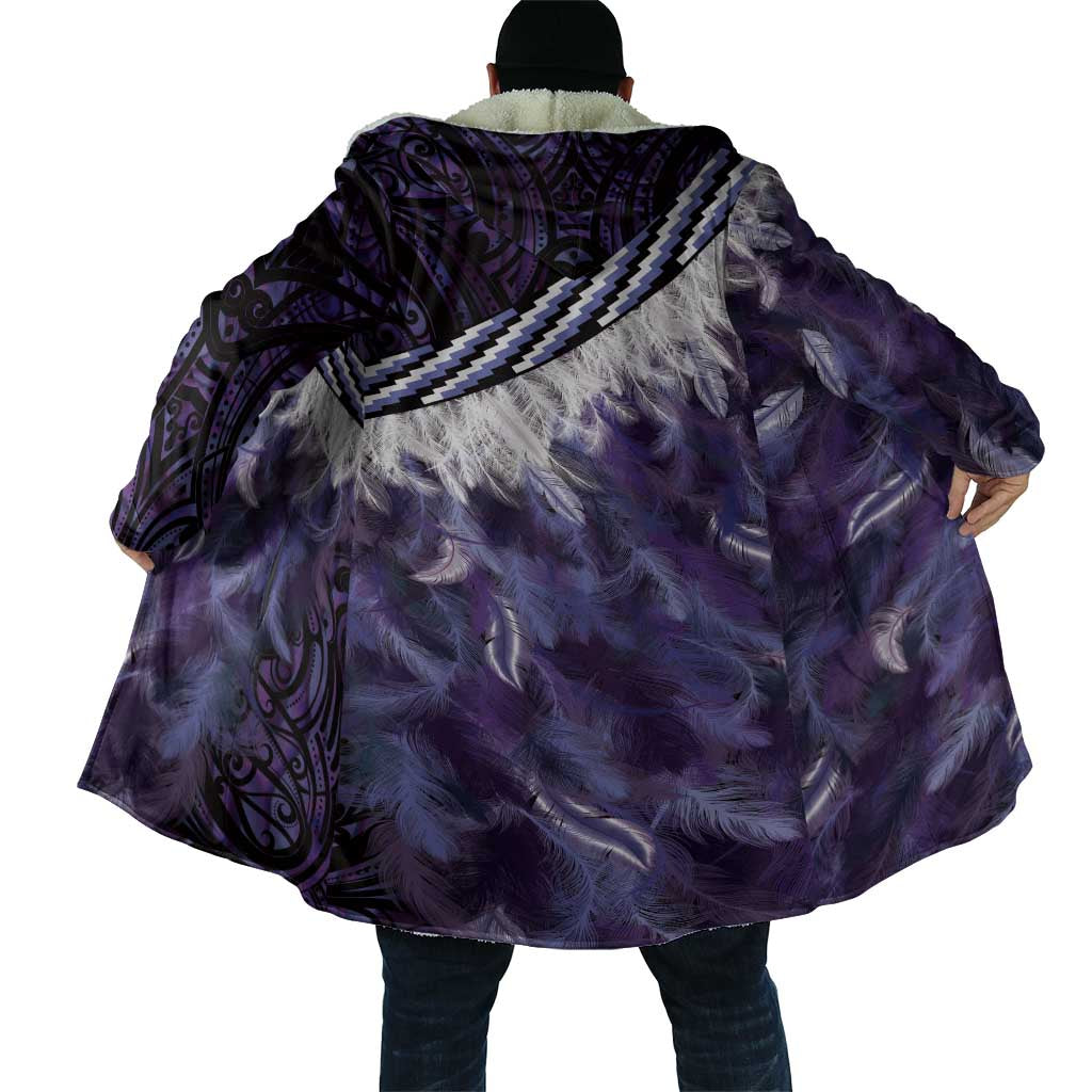 Purple Traditional Cloak Aotearoa Cloak Maori Paua Shell Korowai Pattern - Polynesian Pride