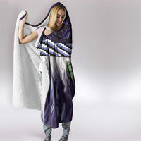 Purple Traditional Cloak Aotearoa Hooded Blanket Maori Paua Shell Korowai Pattern LT14 - Polynesian Pride