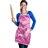 Polynesia Breast Cancer Awareness Apron Think Pink Ribbon Polynesian Butterflies