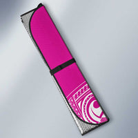 Polynesia Breast Cancer Awareness Auto Sun Shade Think Pink Ribbon Polynesian Butterflies