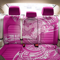 Polynesia Breast Cancer Awareness Back Car Seat Cover Think Pink Ribbon Polynesian Butterflies