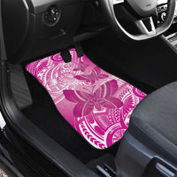 Personalised Polynesia Breast Cancer Awareness Car Mats Think Pink Ribbon Polynesian Butterflies