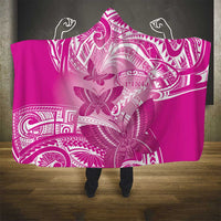 Polynesia Breast Cancer Awareness Hooded Blanket Think Pink Ribbon Polynesian Butterflies LT14 - Polynesian Pride