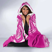 Polynesia Breast Cancer Awareness Hooded Blanket Think Pink Ribbon Polynesian Butterflies LT14 - Polynesian Pride
