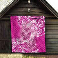 Polynesia Breast Cancer Awareness Quilt Think Pink Ribbon Polynesian Butterflies