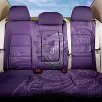Polynesia Lupus Awareness Month Back Car Seat Cover Warrior Purple Ribbon Polynesian Butterflies