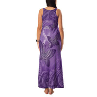 Personalised Polynesia Lupus Awareness Month Family Matching Tank Maxi Dress and Hawaiian Shirt Warrior Purple Ribbon Polynesian Butterflies