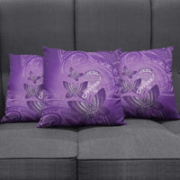 Polynesia Lupus Awareness Month Pillow Cover Warrior Purple Ribbon Polynesian Butterflies LT14 - Polynesian Pride
