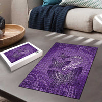 Polynesia Lupus Awareness Month Puzzle Warrior Purple Ribbon Polynesian Butterflies