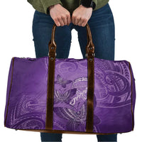 Polynesia Lupus Awareness Month Travel Bag Warrior Purple Ribbon Polynesian Butterflies
