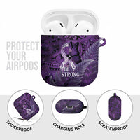 Lupus Awareness Month New Zealand AirPods Case Be Strong Warrior Maori Silver Fern LT14 - Polynesian Pride