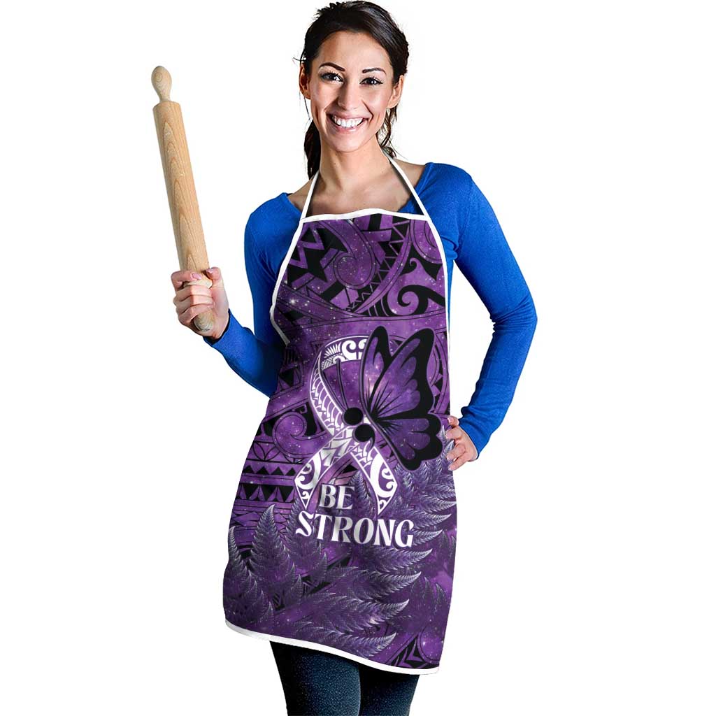 Lupus Awareness Month New Zealand Apron Be Strong Warrior Maori Silver Fern