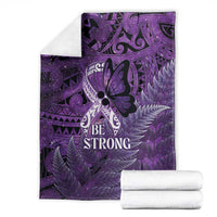Lupus Awareness Month New Zealand Blanket Be Strong Warrior Maori Silver Fern