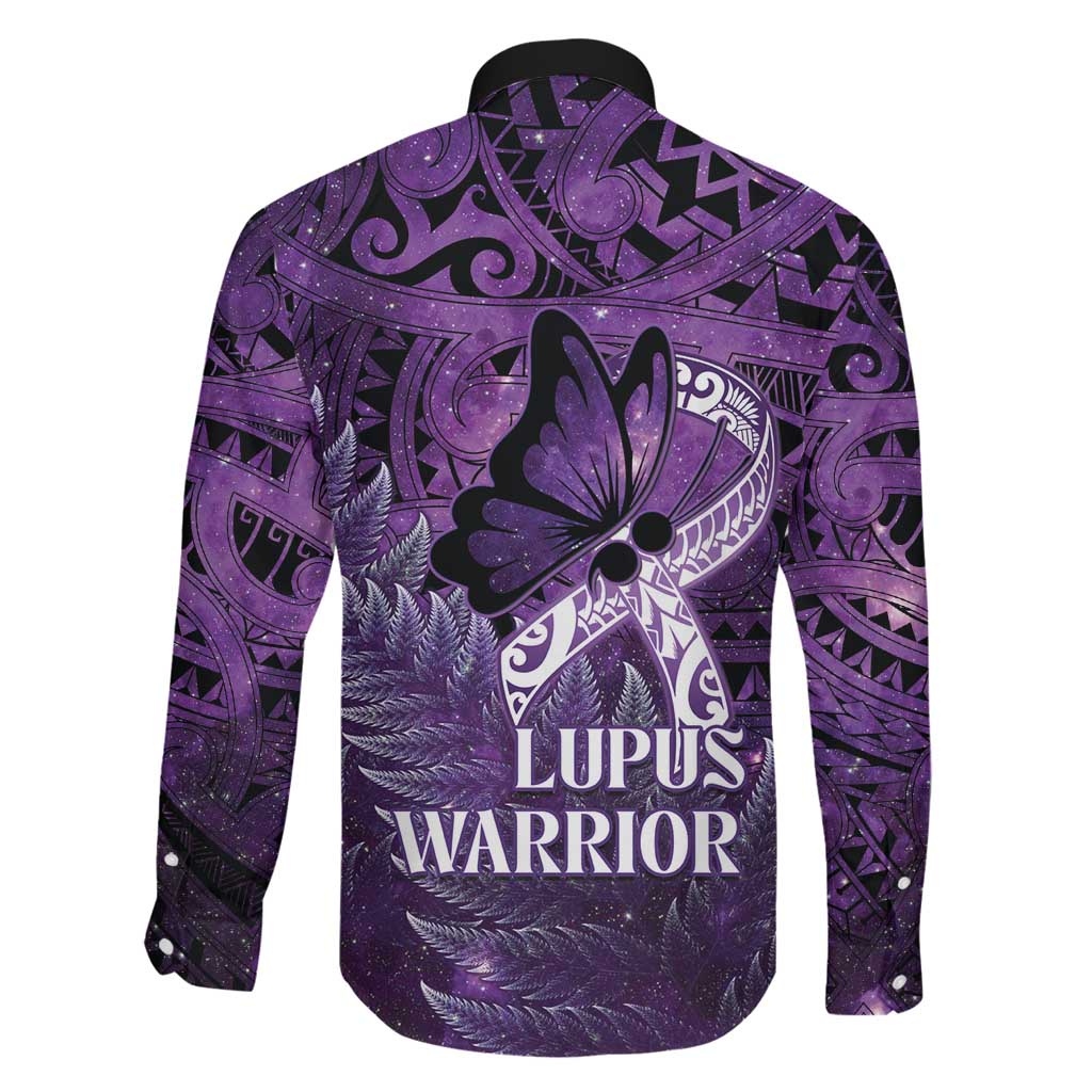 Lupus Awareness Month New Zealand Family Matching Mermaid Dress and Hawaiian Shirt Be Strong Warrior Maori Silver Fern LT14 - Polynesian Pride