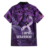 Lupus Awareness Month New Zealand Family Matching Short Sleeve Bodycon Dress and Hawaiian Shirt Be Strong Warrior Maori Silver Fern LT14 - Polynesian Pride
