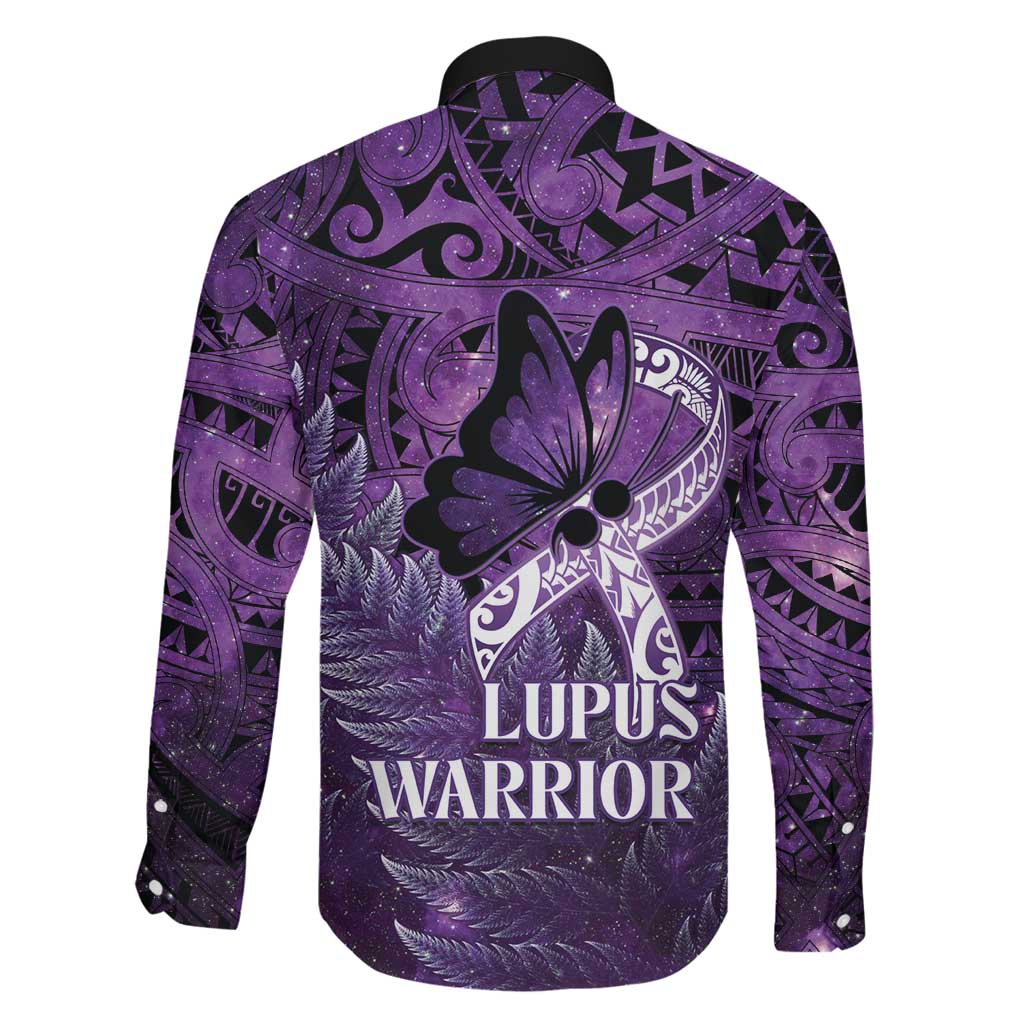 Lupus Awareness Month New Zealand Family Matching Short Sleeve Bodycon Dress and Hawaiian Shirt Be Strong Warrior Maori Silver Fern LT14 - Polynesian Pride