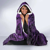 Lupus Awareness Month New Zealand Hooded Blanket Be Strong Warrior Maori Silver Fern