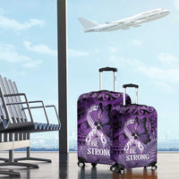 Lupus Awareness Month New Zealand Luggage Cover Be Strong Warrior Maori Silver Fern