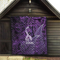 Lupus Awareness Month New Zealand Quilt Be Strong Warrior Maori Silver Fern