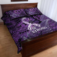 Lupus Awareness Month New Zealand Quilt Bed Set Be Strong Warrior Maori Silver Fern