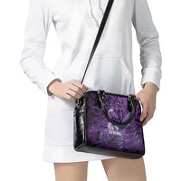 Lupus Awareness Month New Zealand Shoulder Handbag Be Strong Warrior Maori Silver Fern LT14 - Polynesian Pride