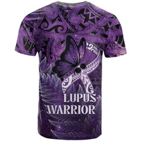 Lupus Awareness Month New Zealand T Shirt Be Strong Warrior Maori Silver Fern LT14 - Polynesian Pride