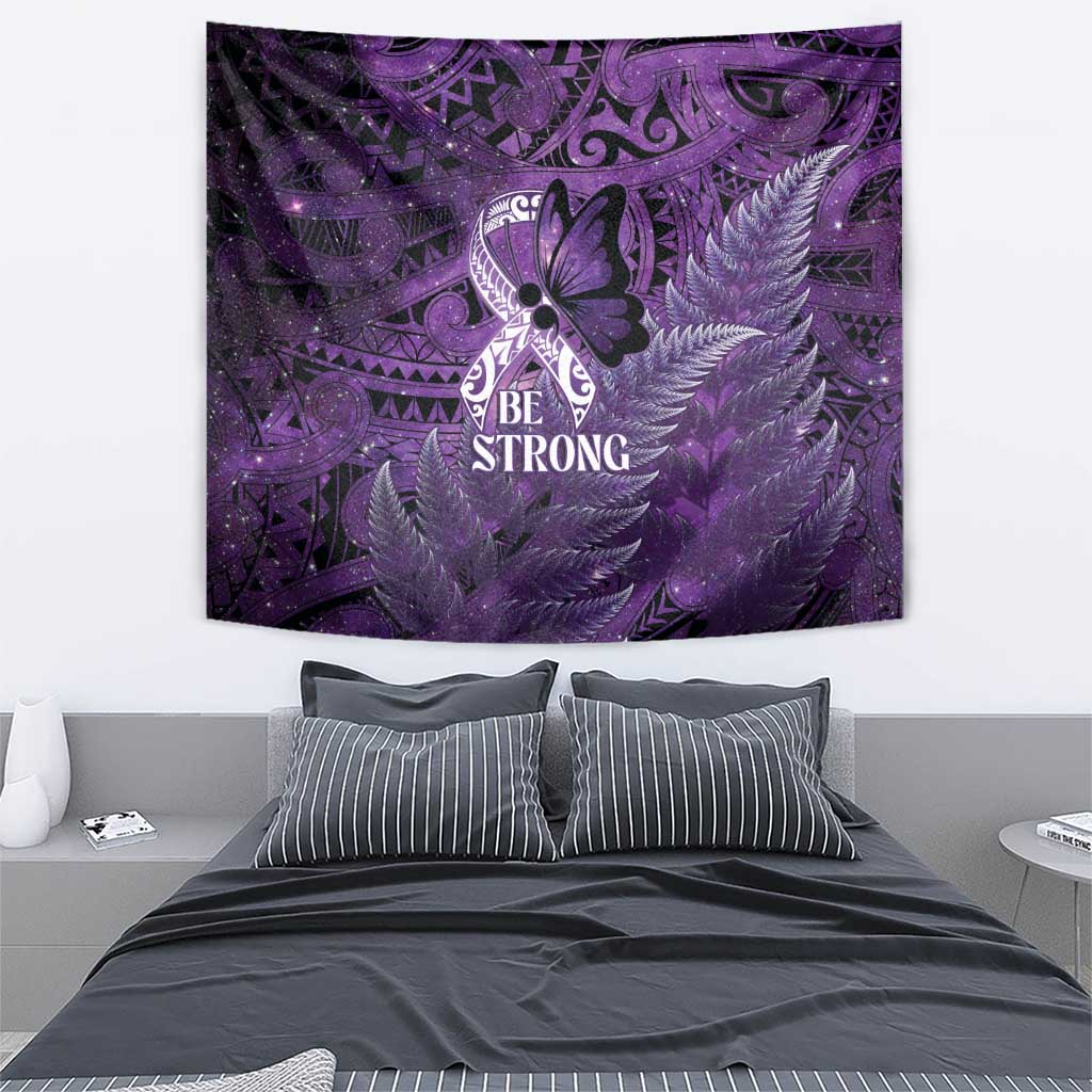 Lupus Awareness Month New Zealand Tapestry Be Strong Warrior Maori Silver Fern LT14 - Polynesian Pride