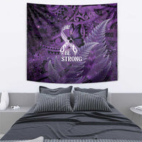 Lupus Awareness Month New Zealand Tapestry Be Strong Warrior Maori Silver Fern LT14 - Polynesian Pride