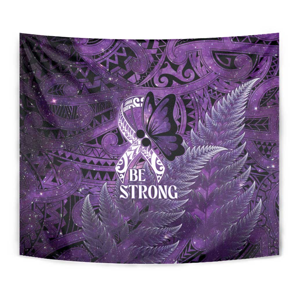 Lupus Awareness Month New Zealand Tapestry Be Strong Warrior Maori Silver Fern LT14 - Polynesian Pride