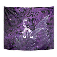 Lupus Awareness Month New Zealand Tapestry Be Strong Warrior Maori Silver Fern LT14 - Polynesian Pride