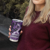Lupus Awareness Month New Zealand Tumbler Cup Be Strong Warrior Maori Silver Fern
