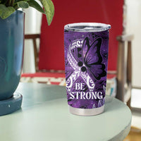 Lupus Awareness Month New Zealand Tumbler Cup Be Strong Warrior Maori Silver Fern