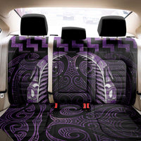 Purple Matariki New Zealand Back Car Seat Cover Maori Poutama Galaxy Vibes