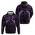 Purple Matariki New Zealand Hoodie Maori Poutama Galaxy Vibes
