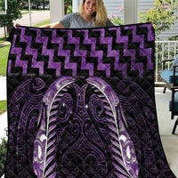 Purple Matariki New Zealand Quilt Maori Poutama Galaxy Vibes