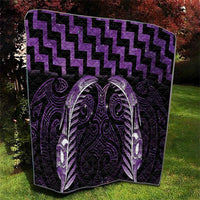 Purple Matariki New Zealand Quilt Maori Poutama Galaxy Vibes
