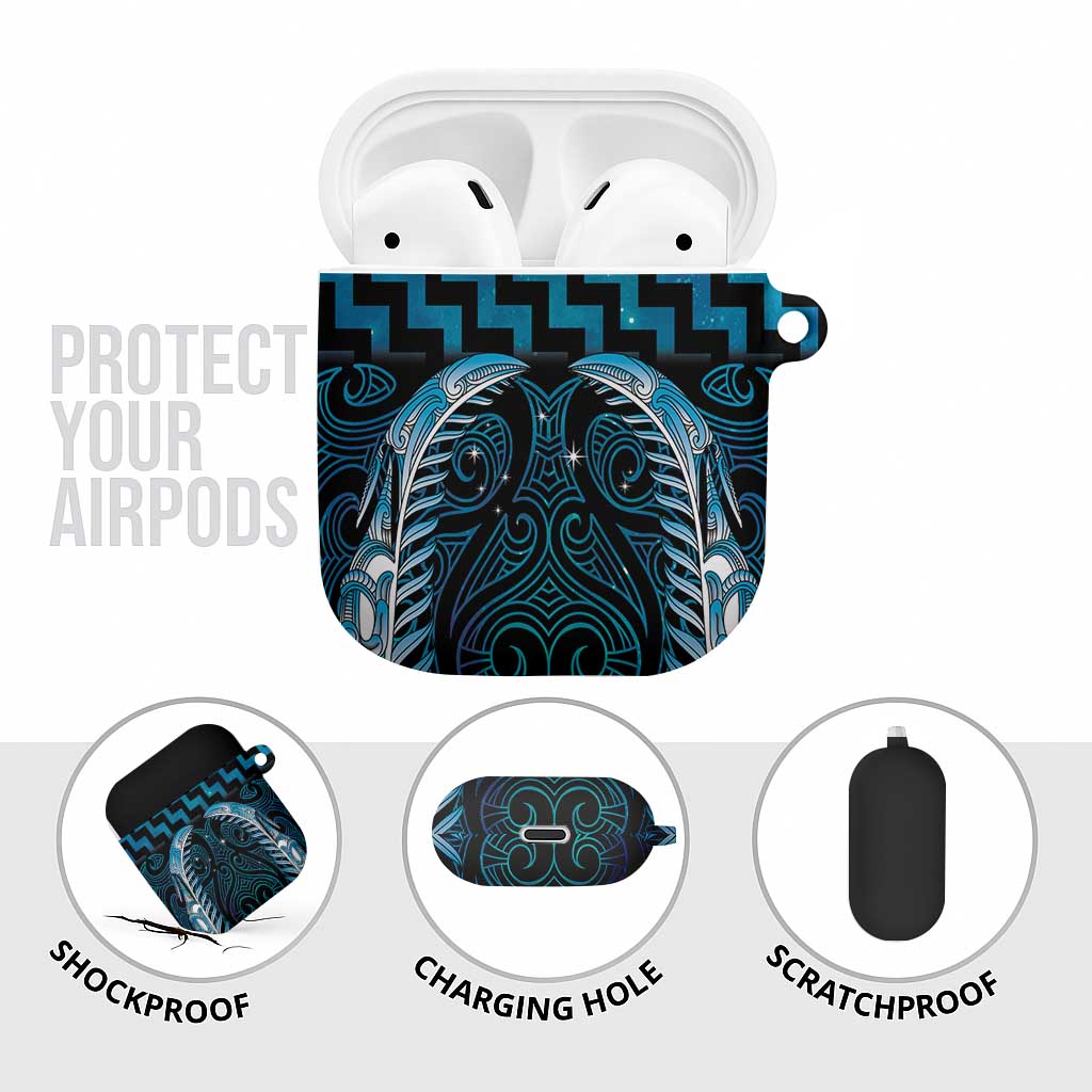 Blue Matariki New Zealand AirPods Case Maori Poutama Galaxy Vibes - Polynesian Pride