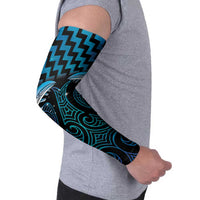 Blue Matariki New Zealand Arm Sleeves Maori Poutama Galaxy Vibes - Polynesian Pride