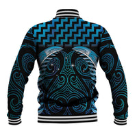 Blue Matariki New Zealand Baseball Jacket Maori Poutama Galaxy Vibes