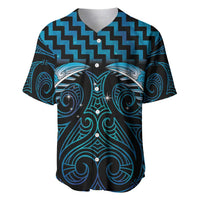 Blue Matariki New Zealand Baseball Jersey Maori Poutama Galaxy Vibes