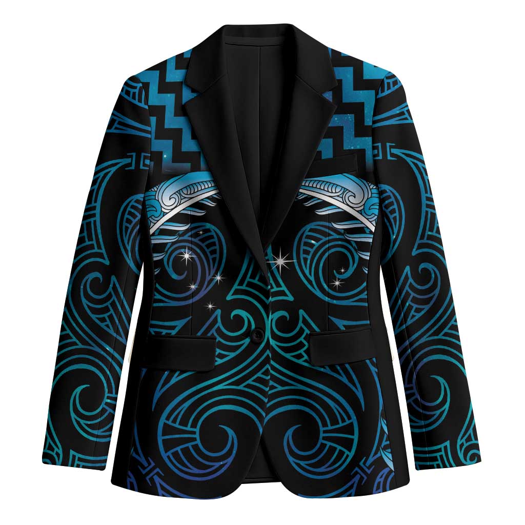 Blue Matariki New Zealand Blazer Maori Poutama Galaxy Vibes - Polynesian Pride