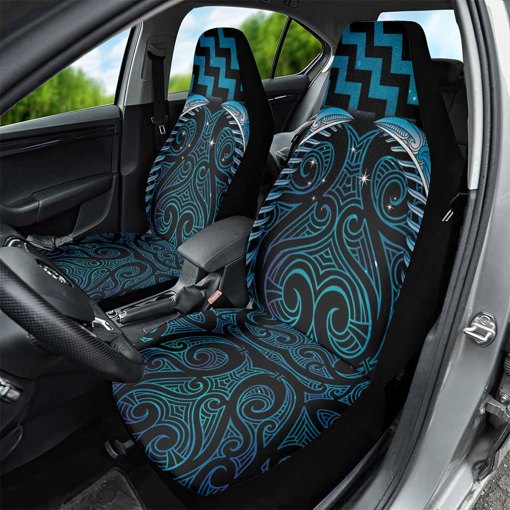 Blue Matariki New Zealand Car Seat Cover Maori Poutama Galaxy Vibes